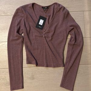 NWT Fashion Nova Henley Top